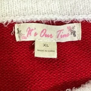 It's Our Time Dresses Its Our Time Sweater Dress Womens Xl Red